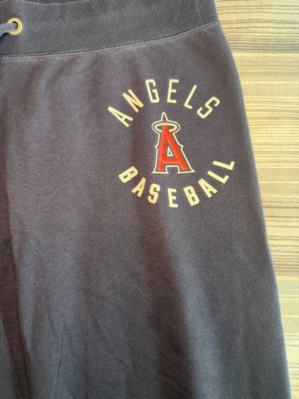 Angels Baseball Navy Sweatpants with Red Accent - Picture 2 of 5